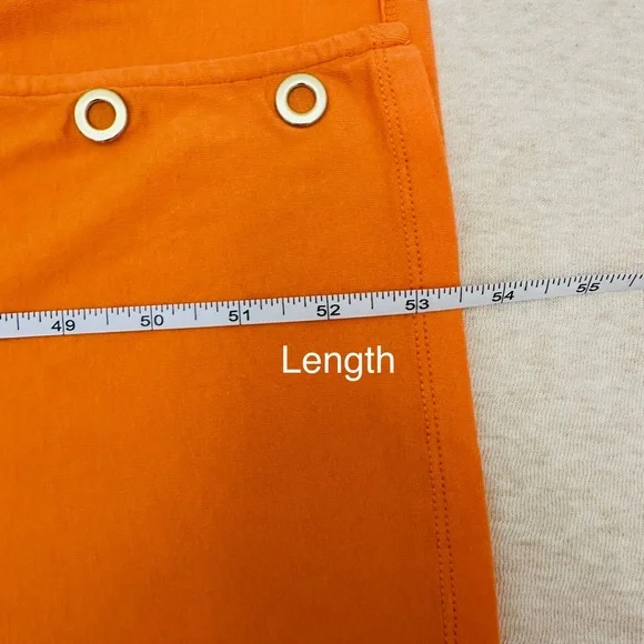 MICHAEL Michael Kors Women’s Orange Cotton Short Sleeves Maxi Dress Size L - Picture 10 of 13